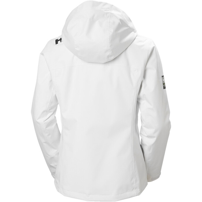 2024 Helly Hansen Mujer Crew Chaqueta De Vela De Capa Intermedia Con Capucha 2.0 34447 - White